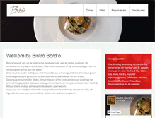 Tablet Screenshot of bistrobordo.nl